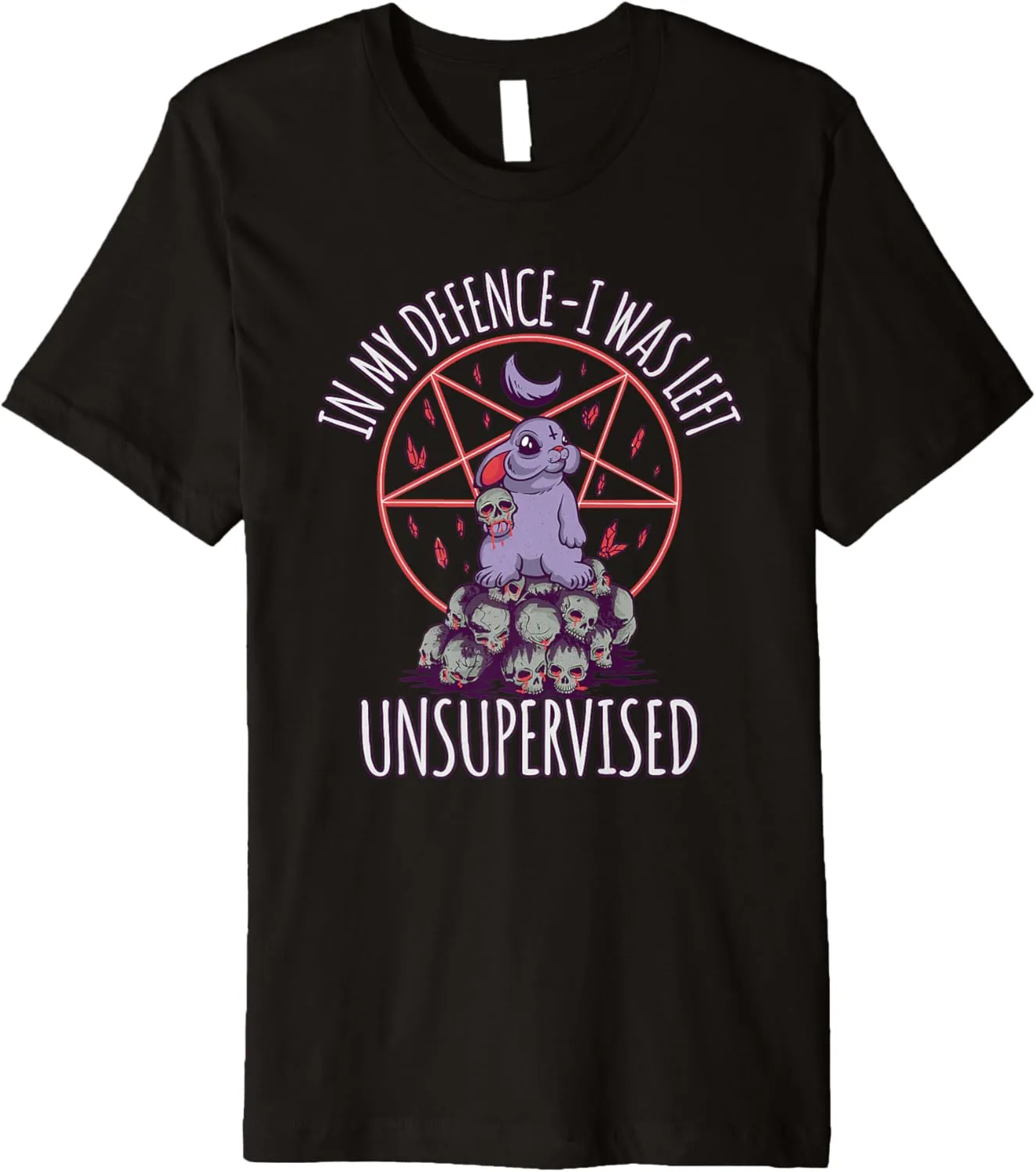 Funny hell bunny cute pentagram goth grunge Premium T-Shirt
