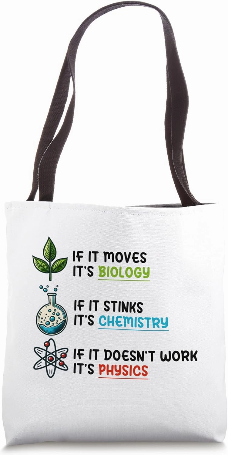 Funny chemist sayings scientist humor for nerds! Tote Bag