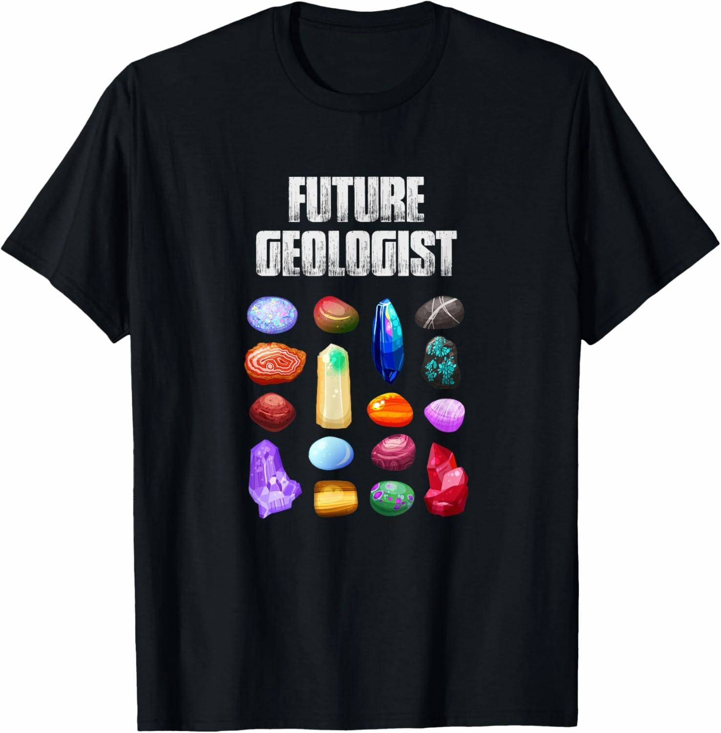 Future Geologist T-Shirt - Black Unisex T-Shirt - Small - Short Sleeve - Geology T-Shirt