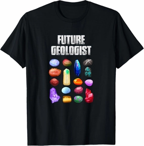 Future Geologist T-Shirt - Black Unisex T-Shirt - Small - Short Sleeve - Geology T-Shirt