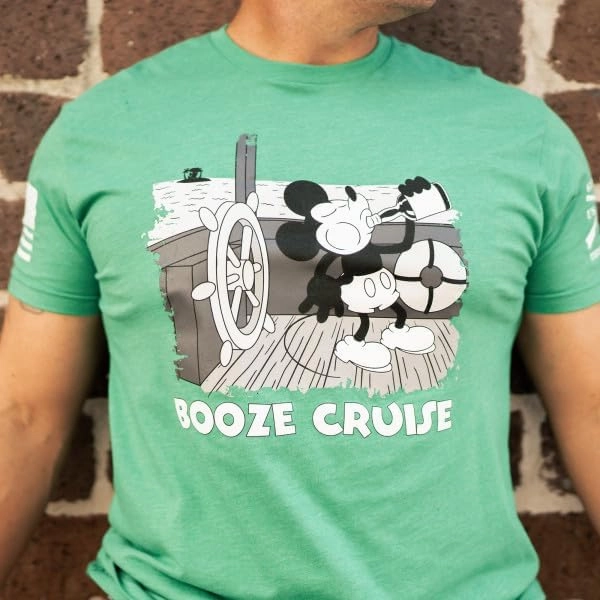 Grunt Style Booze Cruise Men's T-Shirt (Black, Small)