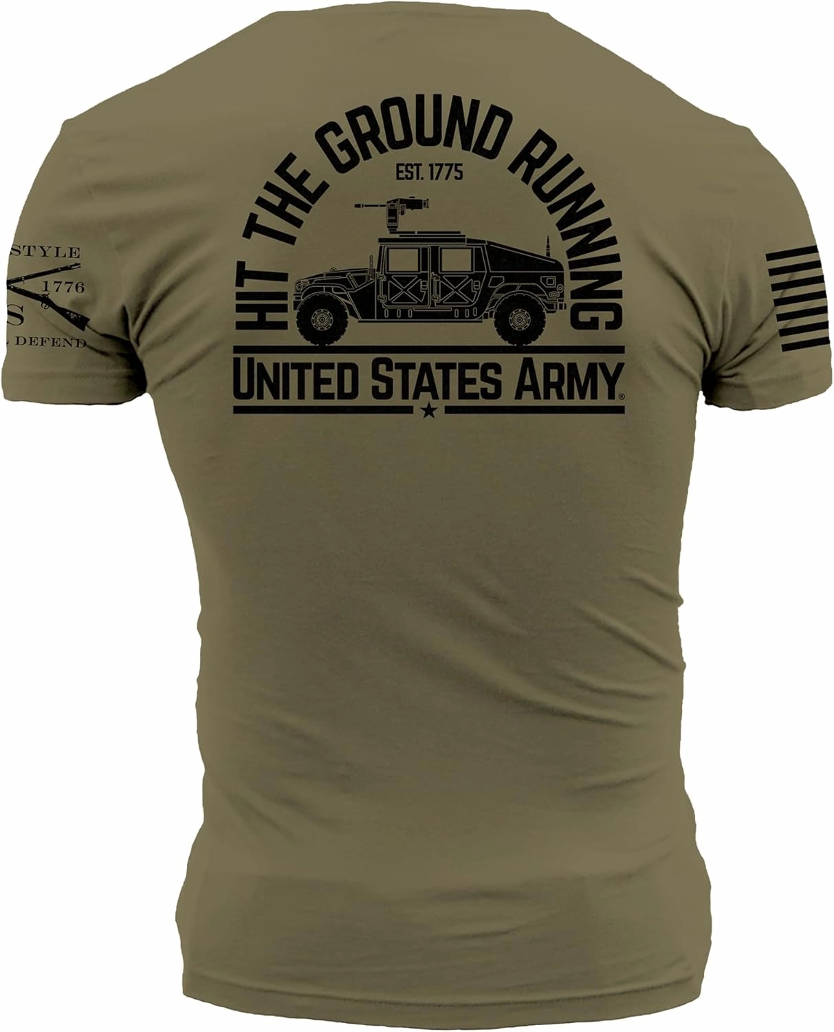 Grunt Style Hit The Ground Running Army Men's T-Shirt