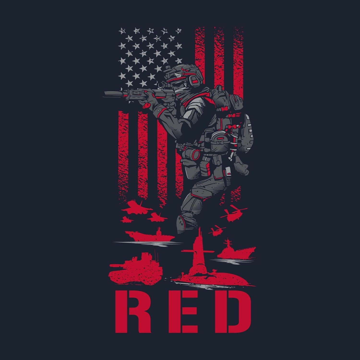 Grunt Style RED Friday Men's T-Shirt
