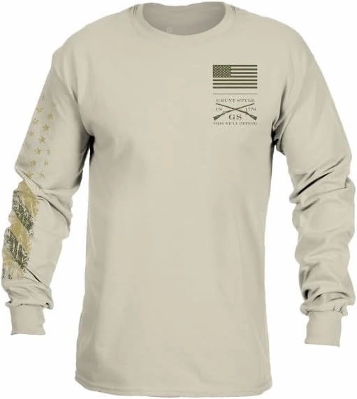 Grunt Style True Colors Men's Long Sleeve T-Shirt Sand