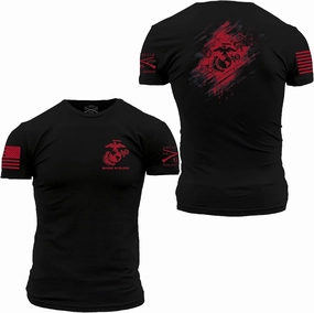 Grunt Style USMC Bound in Blood Men's T-Shirt