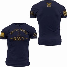 Grunt Style USN- Est. 1775 2.0 Men's T-Shirt