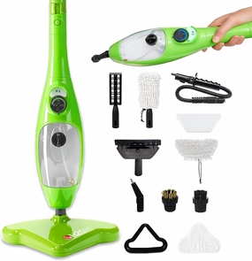 H2O 5-in-1 Multi-Purpose, Handheld Steam Cleaner, Adjustable Height, Removable Tank, Large Capacity, Rapid Heat Up, Steam Control, Lightweight, High Pressure