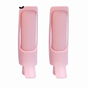 Hair Root Volumizing Clips, 11.5cm Pink Plastic, 2-Pack, No-Crease Crown Lifting and Bang Volume Tool