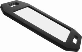 Handheld Foam Barber Mirror Large Unbreakable Rectangular Design with Double Handle for Salon Use and Haircuts Durable and Shatterproof for Professional Hairdressers