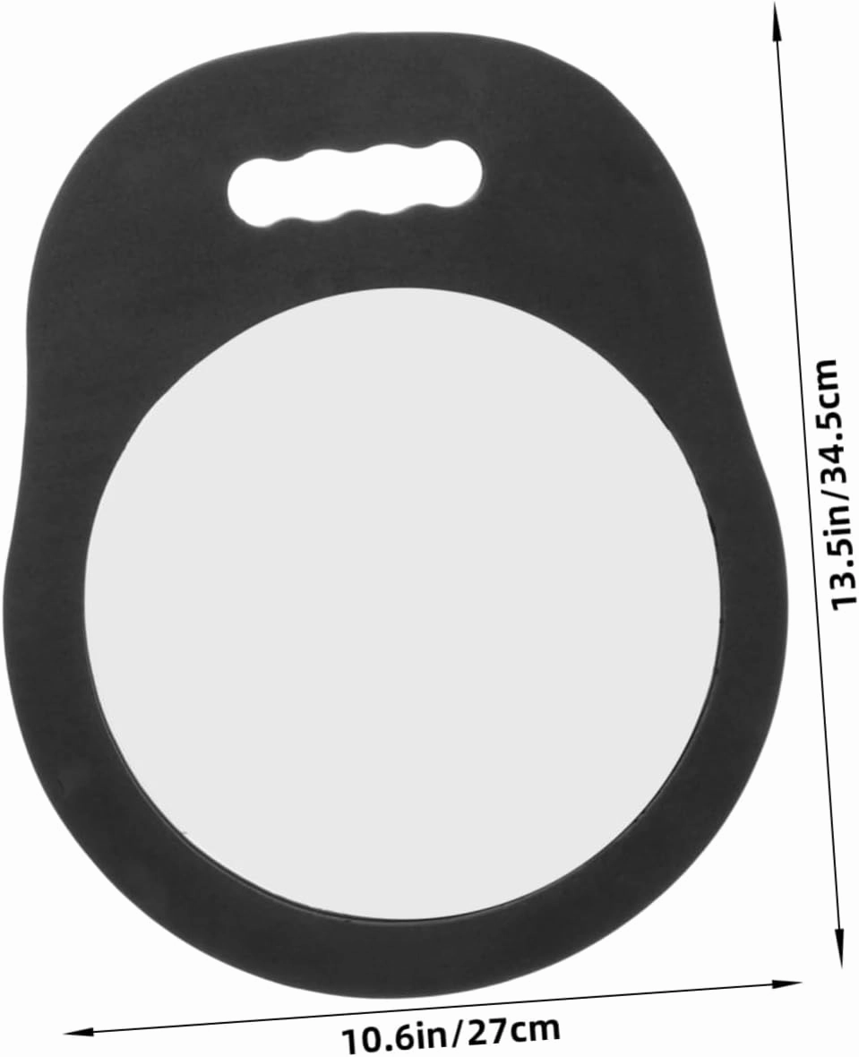 Handheld Salon Mirror with Feature Large Foam Design for Barbers High Definition Reflection for Unbreakable Shape for Hairstylists and Barbershops