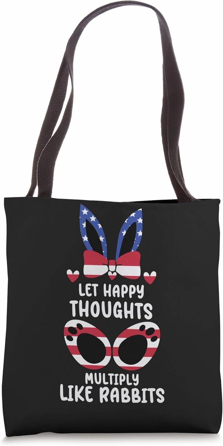 Happy Easter Day Egg Hunting Cute Bunny Funny Joke Tote Bag