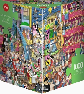 Heye, Best of Musicals Lyon Puzzle 1000 Pieces, Triangle Puzzles, Promotes Concentration, IQ Puzzle Games, Perfect for the Puzzle Mat, Size: 50 x 70 cm
