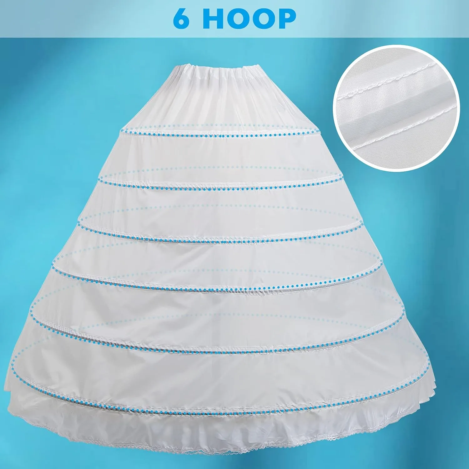 Hoop Skirt for Women Crinoline Petticoat half Slips Ball Gown Underskirt for Wedding Bridal Dress