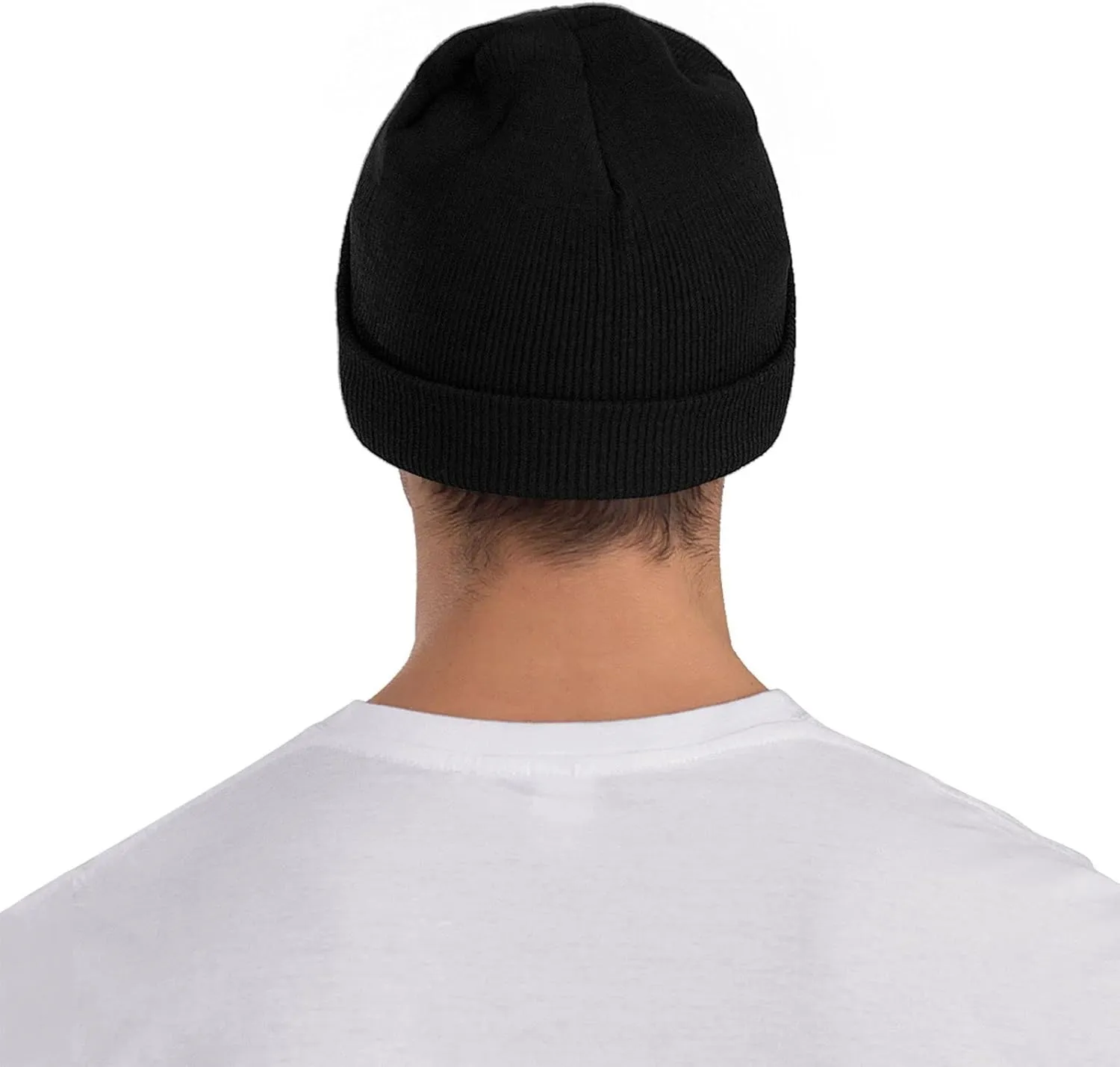 I Love Garbage Trucks Print Knitted Beanie Hat for Winter Warm Hat Simple Windproof Trendy Winter Hat