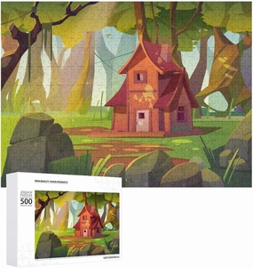 Impossible Jigsaw Puzzle for Adults，Picturesque Alpine Meadow500 PCS，challenging