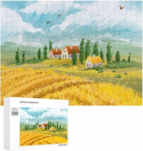 Impossible Jigsaw Puzzle for Adults，Picturesque Alpine Meadow500 PCS，challenging
