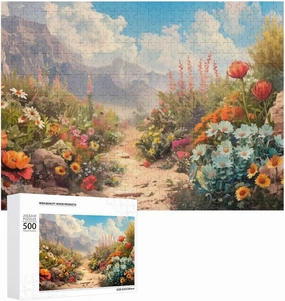 Impossible Puzzle for Adults，Alpine Flower - Lined Pathway500 PCS，challenging