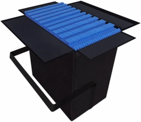 IncStores Trade Show Flooring Cases - Portable Foam Tile Case for Trade Show Floors & Event Flooring (Holds 25 Foam Tiles 5/8inx24inx24in)