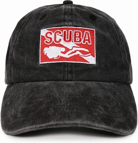 InnoBeta Scuba Diving Gifts for Men & Women, Vintage Baseball Cap, Adjustable Cotton Embroidered Hat for Diving Coaches or Learners