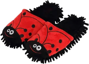 JadeRich Women's Cute Cartoon Animal Plush Fleece Indoor Shoes Lightweight Mop Slippers