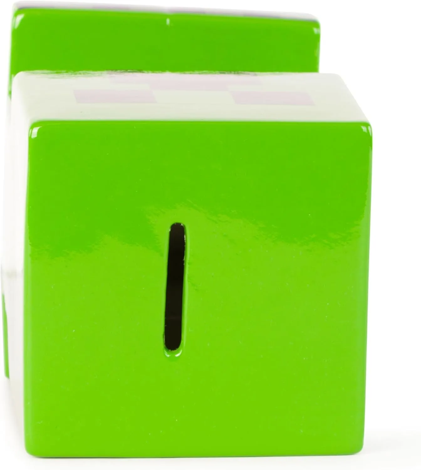 Jay Franco Minecraft Creeper Ceramic Piggy Bank - Kids Room Decor & Coin Bank for Gamers - Children's Learning Resource