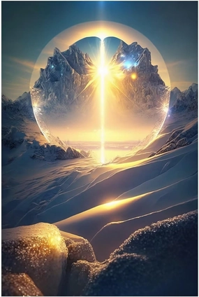 Jigsaw Puzzles 1000 Pieces for Adults Puzzle Alpine Sunrise Each Piece is Unique - for Home Decor Room Decor