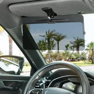 JOYTUTUS Sun Visor Extender for Car - Universal Anti-Glare Polarized UV400 Protection, Easy to Install, Safe Driving Extension for Glare/UV Ray/Stray Light