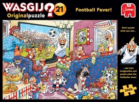 Jumbo Spiele 1119801820 Wasgij Original 21 Football Fever! Jigsaw Puzzle 1000 Pieces