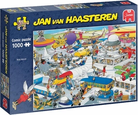 Jumbo Spiele 1119801831 Jan Van Haasteren Busy Airport Jigsaw Puzzle 1000 Pieces