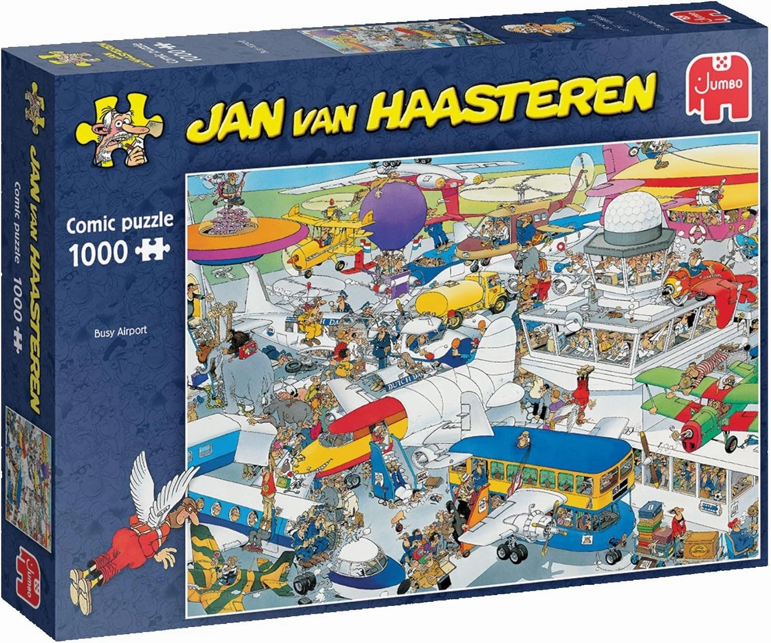 Jumbo Spiele 1119801831 Jan Van Haasteren Busy Airport Jigsaw Puzzle 1000 Pieces