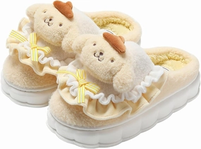 Kawaii Cotton Slippers - Cute Plush Women's Home Shoes