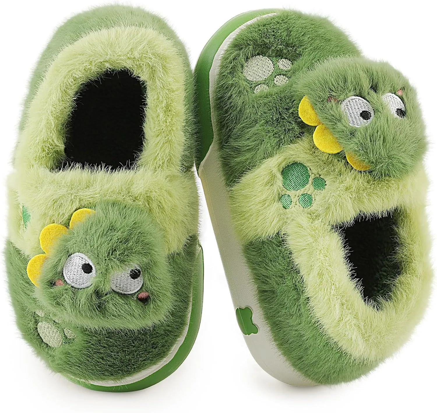 Kids Plush Warm Slippers for Girls Boys Toddlers Winter Fuzzy Indoor House Shoes