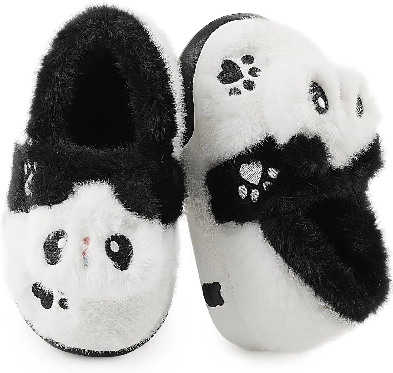 Kids Plush Warm Slippers for Girls Boys Toddlers Winter Fuzzy Indoor House Shoes