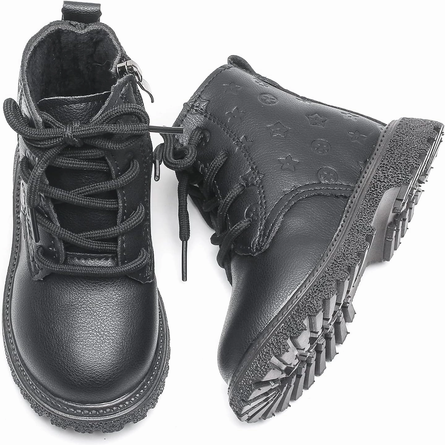 Komfyea Boys And Girls Lace Up Casual Outdoor Hiking Ankle Boots(Toddler/Little Kids)