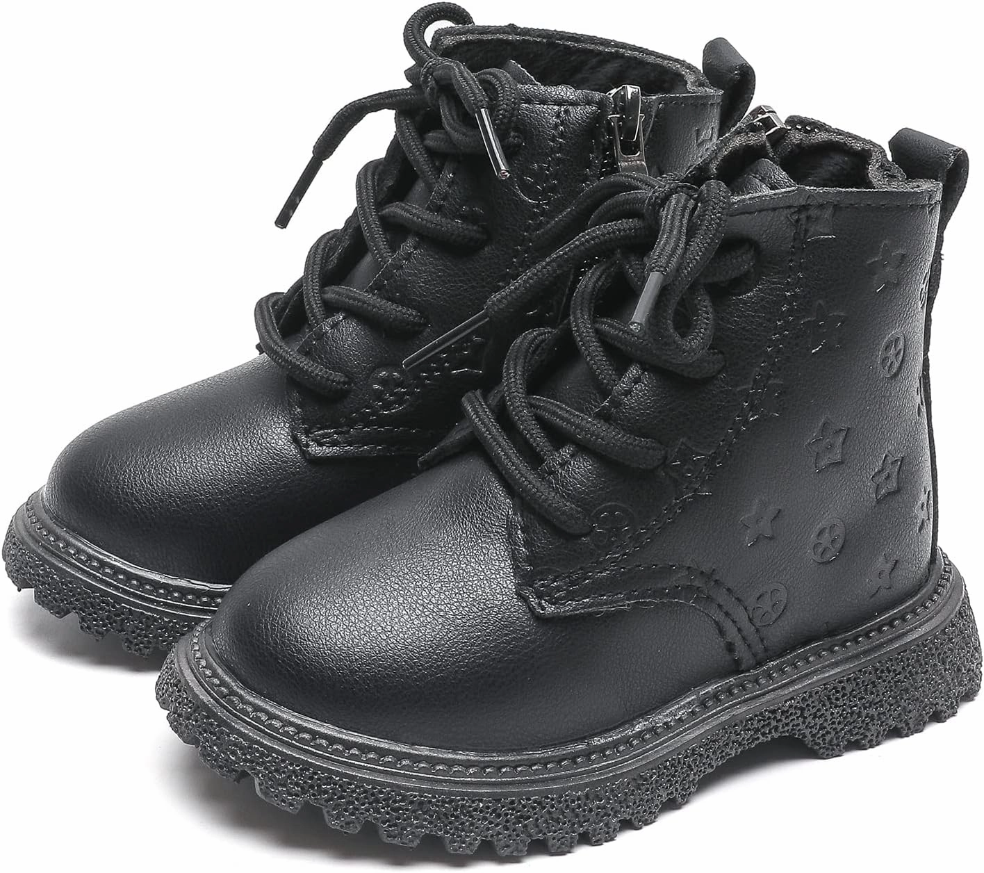 Komfyea Boys And Girls Lace Up Casual Outdoor Hiking Ankle Boots(Toddler/Little Kids)