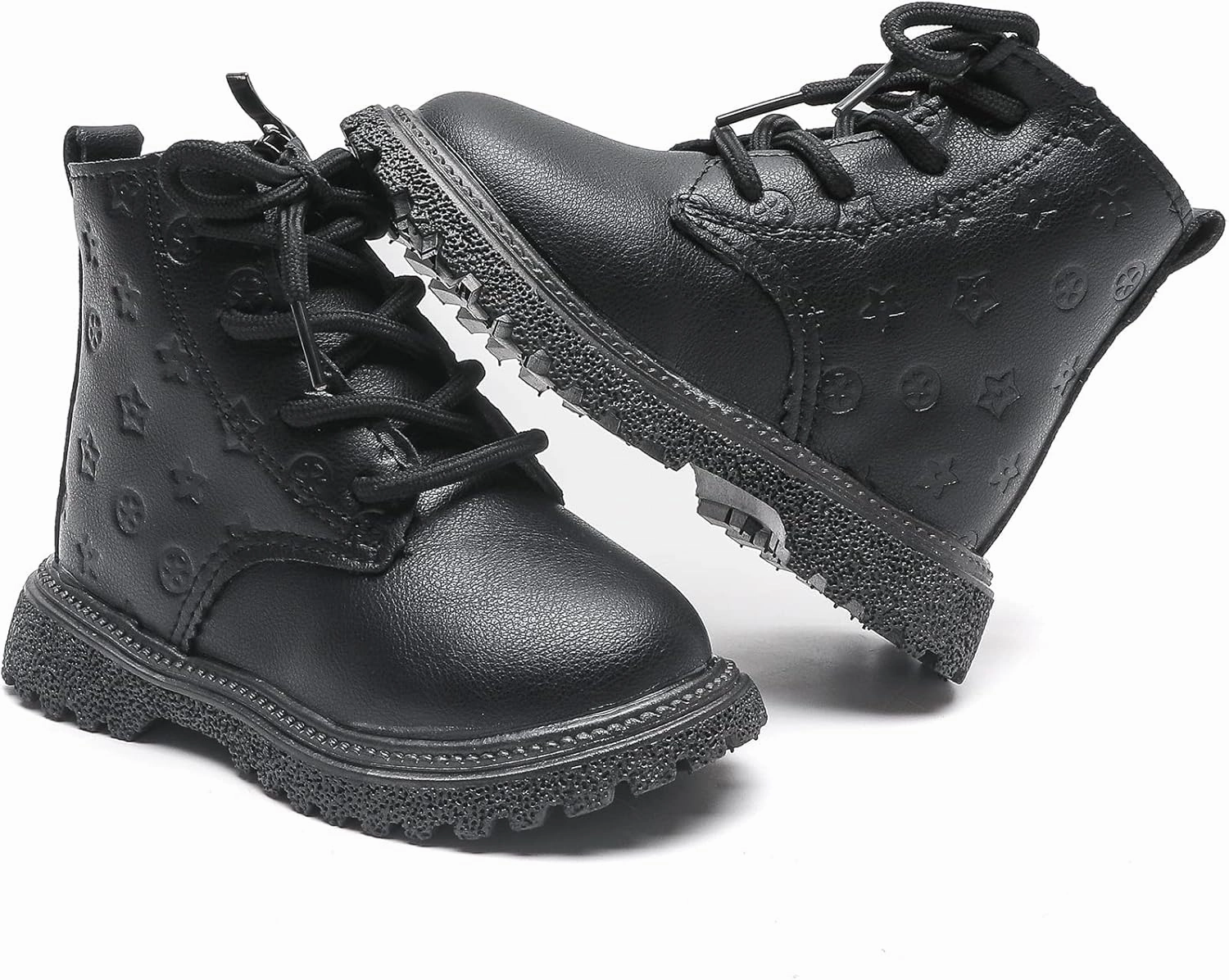 Komfyea Boys And Girls Lace Up Casual Outdoor Hiking Ankle Boots(Toddler/Little Kids)