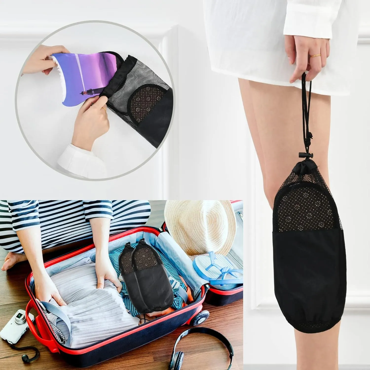Lighthouse Moon Slippers, Soft Memory Foam Non-Slip Indoor House Slippers Home Shoes for Bedroom Hotel Travel Spa