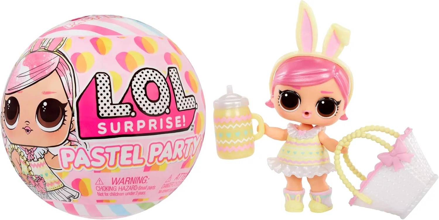 LOL Surprise Pastel Party Collection Limited-Edition Doll with 6  Surprises to UNbox Including Hops Tot with Matching Easter Fashions and Accessories – Great Gift for Kids Ages 4 