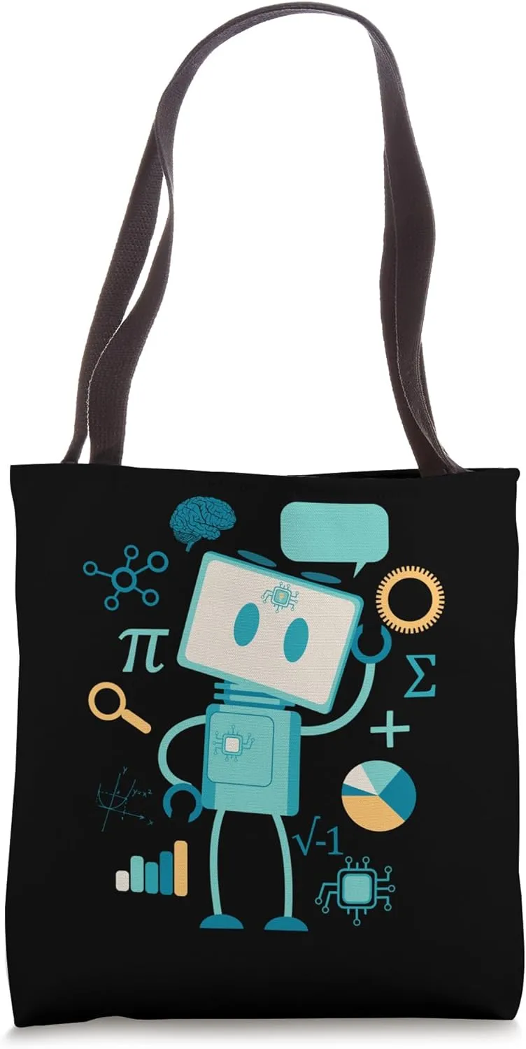 Machine Learning AI Analytics Statistics Data Science Tote Bag