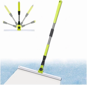 Magic Broom Squeegee, with 51 Long Handle Silicon Broom, Squeegee Mop for Floor for Concrete Floor,Bathroom Tile,Large:50×130cm