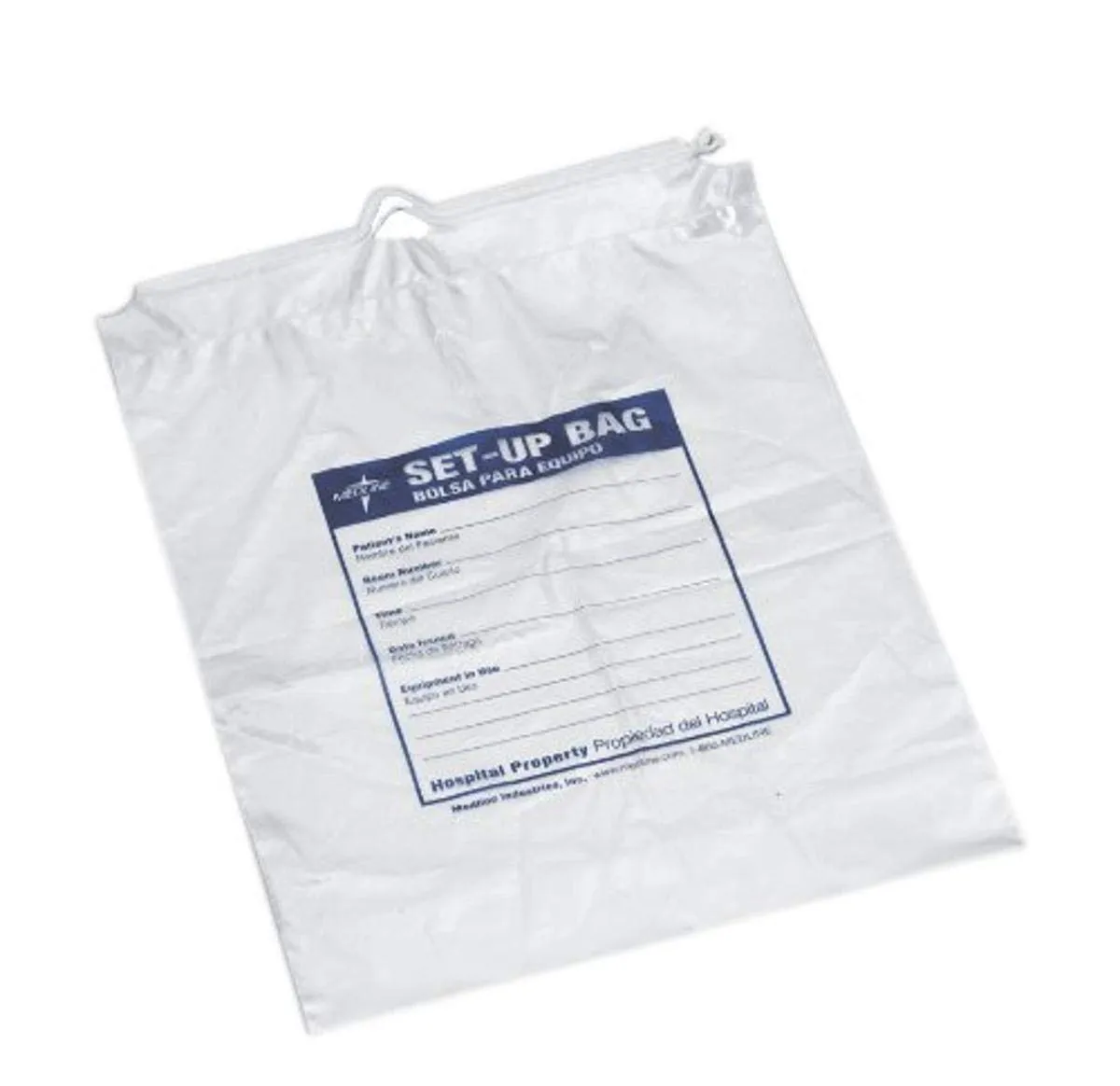Medline Respiratory Patient Setup Bag,12" x 16", Clear (Pack of 500)