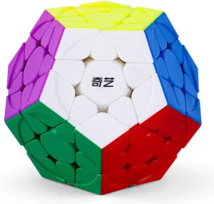 Megaminx Cube, Roxenda 3x3x3 Pentagonal Speed Cube Dodecahedron Magic Cube Puzzle Toy (Stickerless)