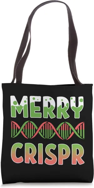 Merry Crispr Gene Editing Cas9 Bacterial Engineering Tote Bag
