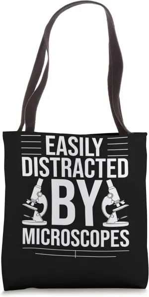 Microscope Microbiology Laboratory Biology Science Tote Bag