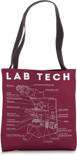 Microscope Science Technician Lab Technician Tote Bag