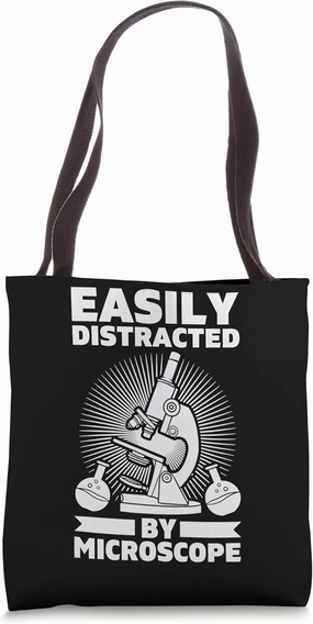 Microscope Microbiology Laboratory Biology Science Tote Bag