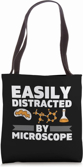 Microscope Microbiology Laboratory Biology Science Tote Bag