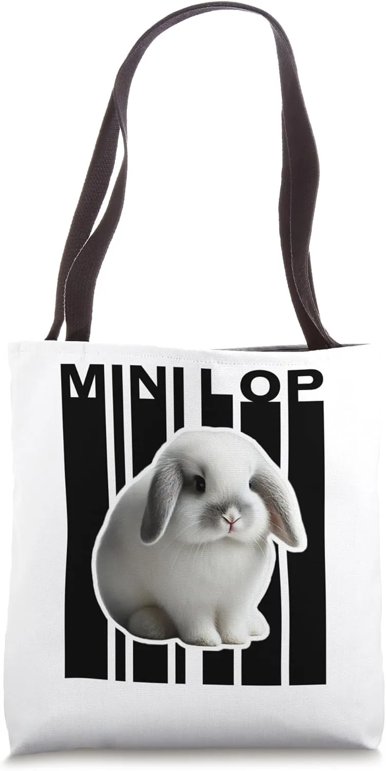 Mini Lop Rabbit Lovers Cute Bunny Tote Bag