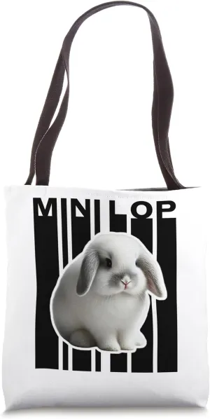 Mini Lop Rabbit Lovers Cute Bunny Tote Bag