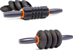Morph Massage Stick: Full-Body Muscle Roller with 4 Bonus Deep-Tissue Massage Rings; 13” Travel Size; Configure as Ab Roller, Foam Roller, Massager for Neck, Back, Hand, Foot, Leg, Calf, & Arm